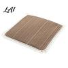 Thin Cushion for Student Chair Cotton Linen Pad Striped Plaid Dining Mat with Lace Trim Pastoral Style Breathable Seat Pad Ties Office Barstool