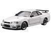 AOSHIMA 1/24 Nissan Mine's BNR34 Skyline GT-R 2002 Tuned Car No.34 Модель комплекта НОВАЯ