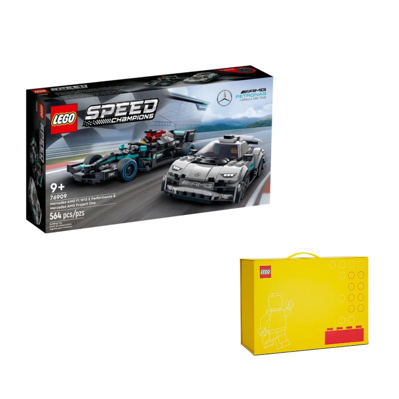 LEGO Speed Mercedes-AMG F1 W12 E Performance & Mercedes-AMG Project One Building Blocks 76909