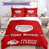 Arsenal F.c. Customized Name Custom Bedding Perfect for Bedrooms Soft Bedding Custom Room Decor Best for Christmas