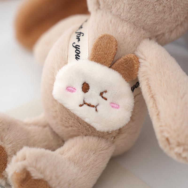 Милая одежда, медведь, плюшевая игрушка, мультяшный кролик, кулон, мягкая кукла, брелок, рюкзак, автомобильная сумка, кольцо для ключей, декор, подарок для ребенка