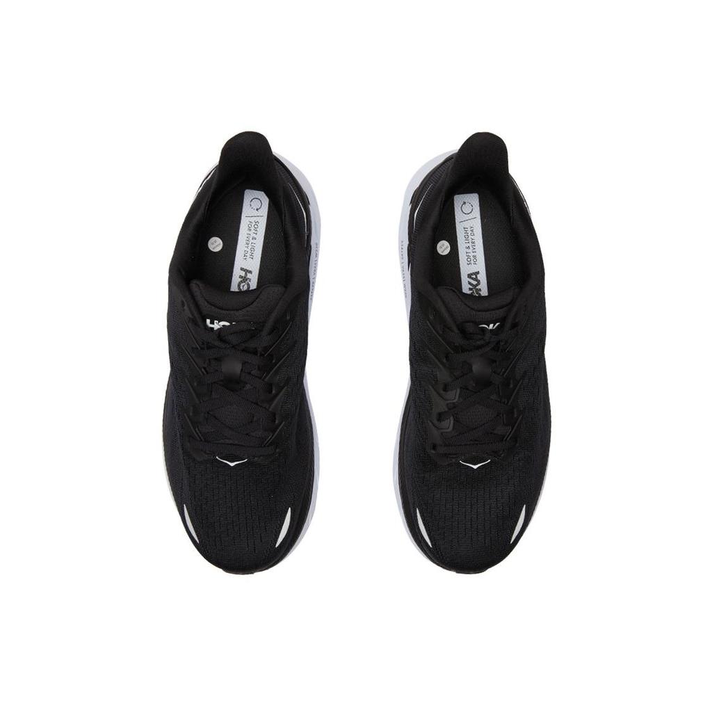 HOKA One One Clifton 8 Черно-белый Широкий 1121374-BWHT