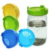 Wide Mouth Plastic Mason Jar Sprouting Lid Food Grade Mesh Sprout Cover Dropshipping Seed Crop Germination for Plant