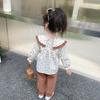 Girls Top Pants Two-piece Round Neck Sweater Long Sleeve Pants Set