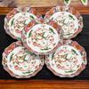 Plate Stylish Kutani Small Set of Red Painted Japanese Serving Made In Japan Set, Tableware, Ware, Plates, 5, Phoenix, Pottery, Tableware, Plate,