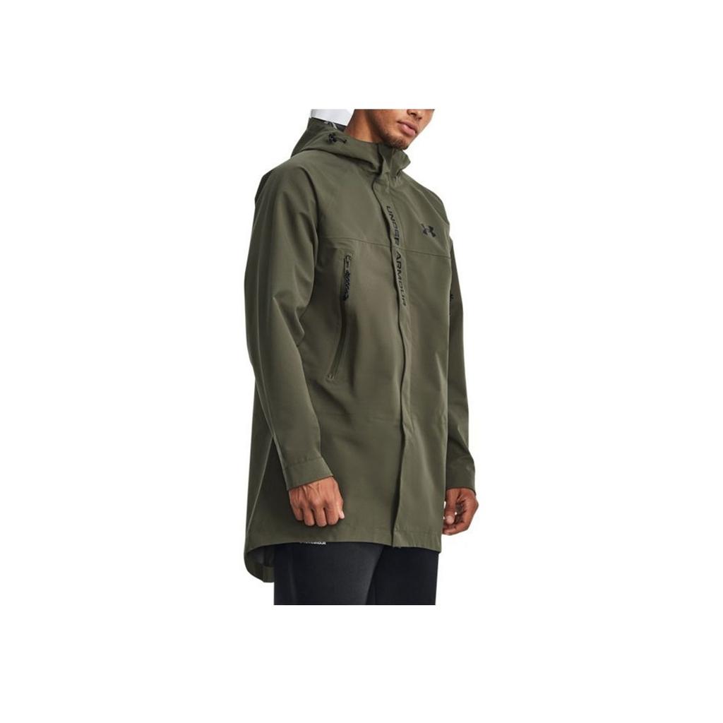 Under Armour Storm Letter Logo Print 3-Layer Protective Training Sports Jacket Men Jackets Green 1375446-390