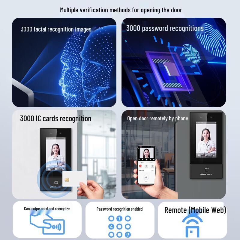 Dahua 4.3-inch Smart Access Control & Time Attendance Machine CN plug (adapter included)