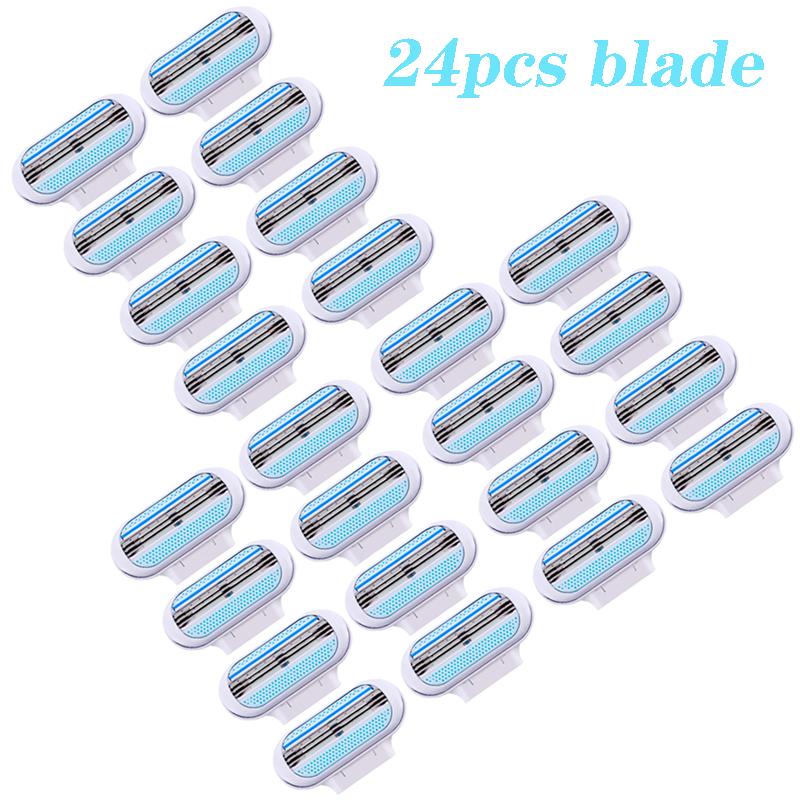 24 шт. Бритвенные лезвия Crazy Feng 1 шт. Для женщин 3 лезвия для бритья уход за кожей аксессуары для удаления волос на теле