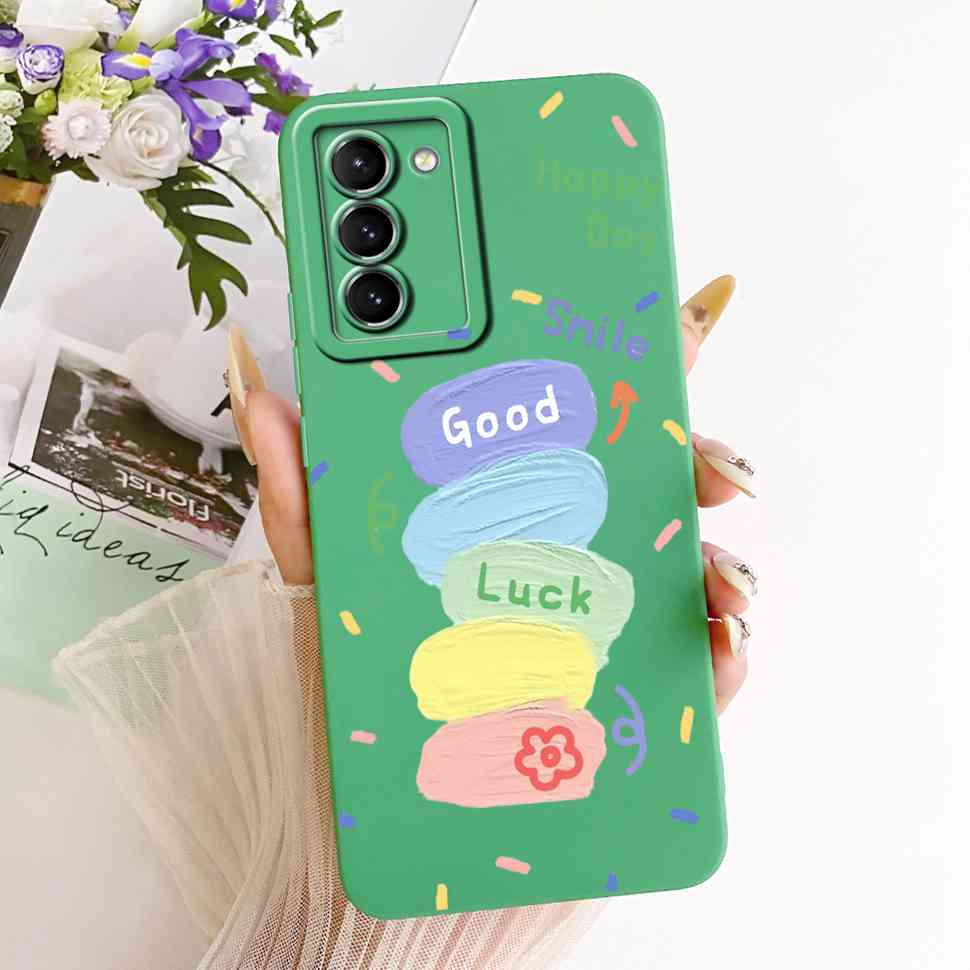 Чехол для Samsung Galaxy S21 Plus Мягкий Силикон Конфетный Расписной Чехол для Телефона Для Samsung S 21 S21+ Plus 5G Задняя Крышка Корпус
