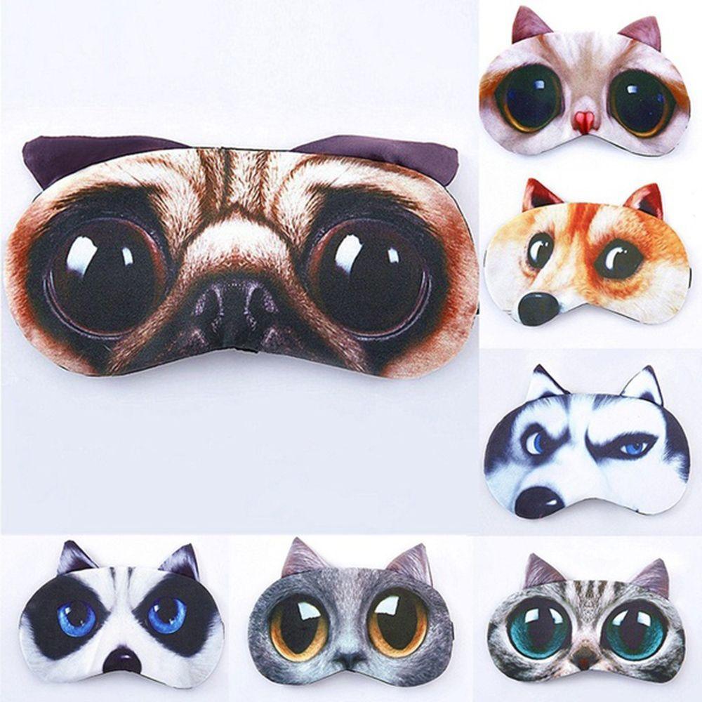 Hot Fashion Cartoon Animal Blindfold Sleeping Aid Shade Cover 3D Sleeping Eyepatch Nap Eye Mask