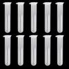10pcs 10ml Plastic Graduated Cylinder Centrifuge Tube Laboratory Test Lid