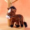 Cute Stuffed Animal Horse Plush Doll Soft 12cm Plush Horse Pendant Long Hair Long-haired Pony Keychain Gift