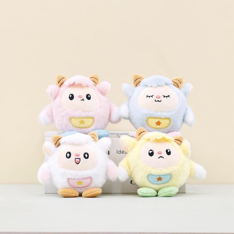 Cute Cartoon Plush Lamb Keychain Soft Sheep Doll Adorable Bag Accessory For Children