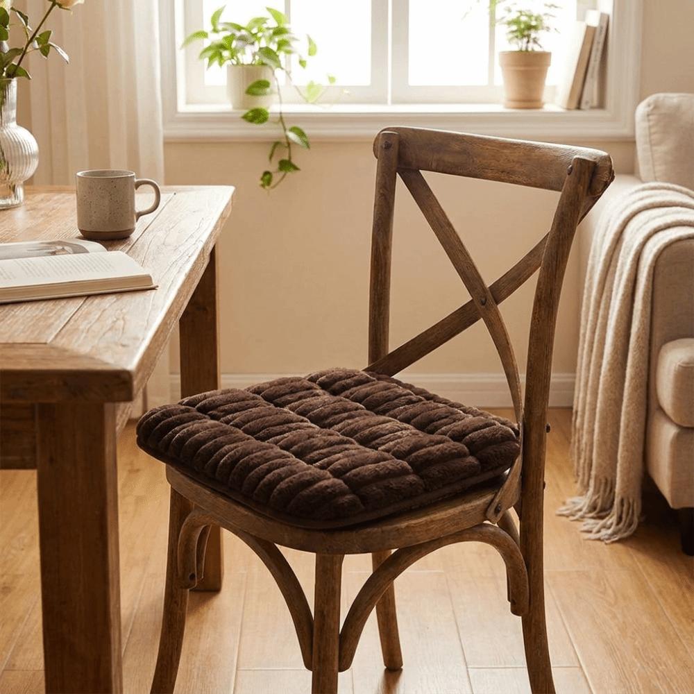 Anti-Slip Striped Seat Cushion Ultra Soft Non-Slip Cushion Decorative Chair Cushion Winter Season