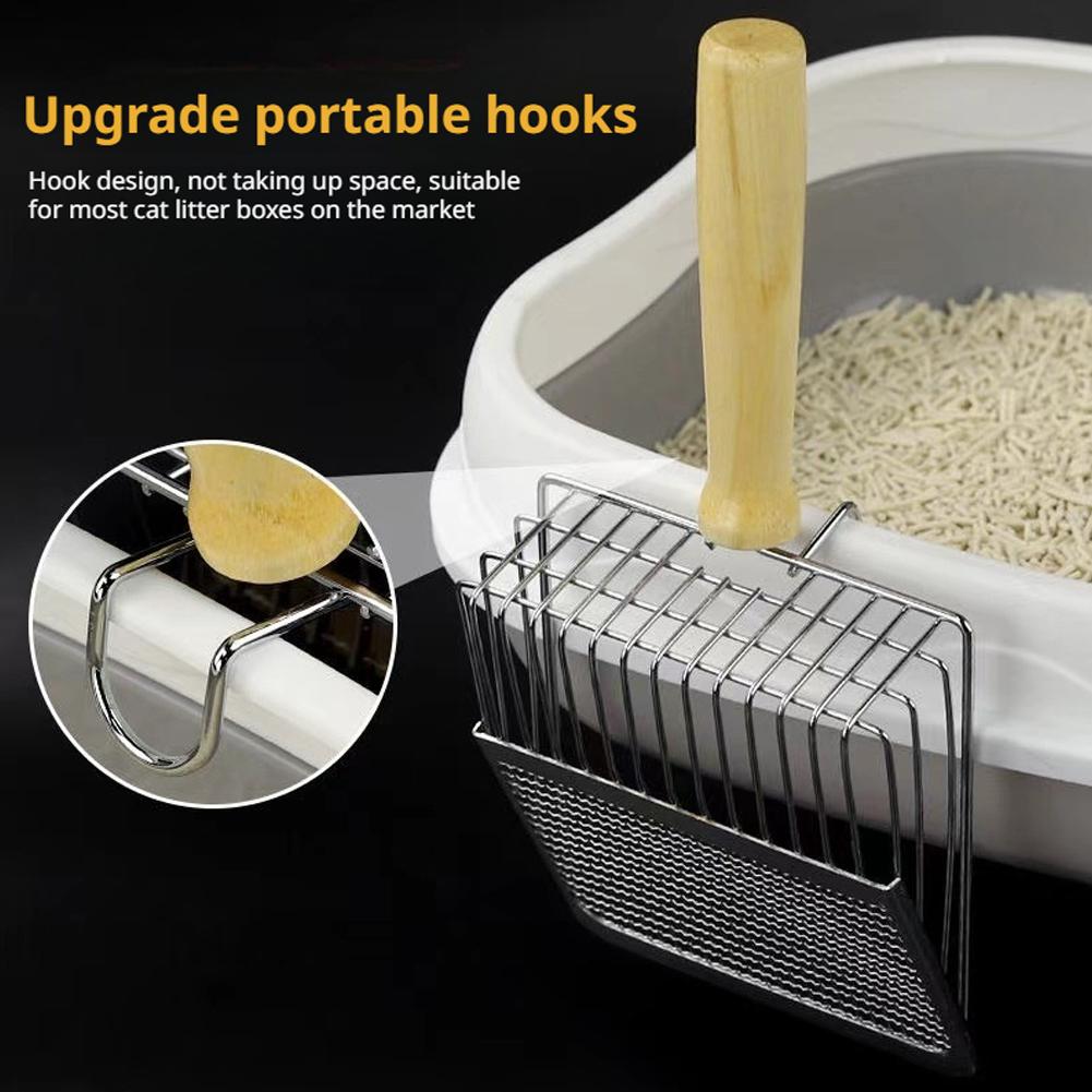 Metal Cat Litter Scoop Cat Sand Shovel Fine Pores Pet Toilet Tools Pets Supplies Poop Shovel Do O8V2
