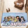 Милая B-Bratz D-Doll Коврик для прихожей Моющийся Нескользящий Коврик для гостиной Зона дивана и кресел Кухонный Коврик для порога Ковер