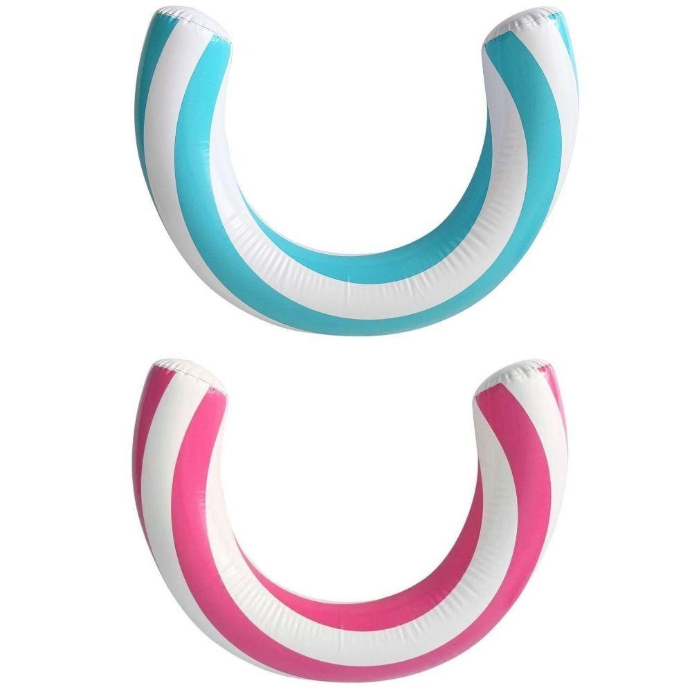 Arch Shape Swimming Ring Arch Striped Swim Buoyancy Stick Inflatable Swimming Ring Swimming Pool
