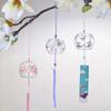 Japanese Sakura Glass Wind Chime Window Bell Cherry Blossom Wind Bell Korean Kawaii Room Hanging Decor Birthday Gift Outdoor