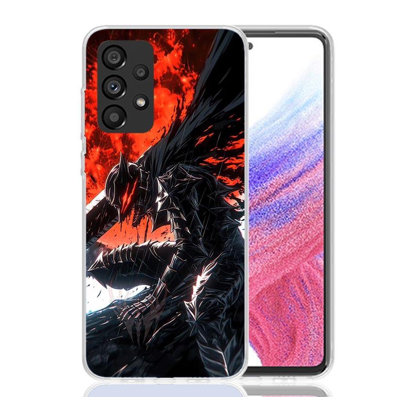 Чехол для телефона с аниме G-Guts B-Berserks для Samsung Galaxy A52 A32 A22 A12 A02S A50S A30S A51 A31 AA71 Note 20 Ultra 10 S10 Plus Gala