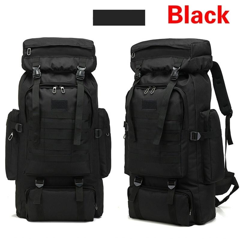 Камуфляжный рюкзак большой емкости 80 л, военная походная сумка, армейский рюкзак, уличные водонепроницаемые рюкзаки