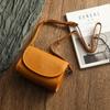 Genuine Leather Retro Small Bag Women Soft Real Cowhide Simple Solid Color Shoulder & Crossbody Bags