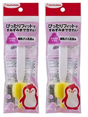Щетка-губка для чистки сосок ChuChu Baby Nipple [набор 2] Щетка,