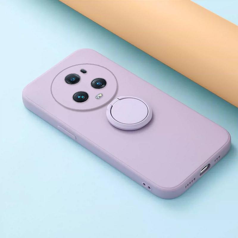 Для Huawei Honor Magic 5 Pro кольцо-подставка-держатель сплошной цвет силиконовый чехол для Honor V40Lite V30 V20 Ultra объектив камеры защищает крышку телефона