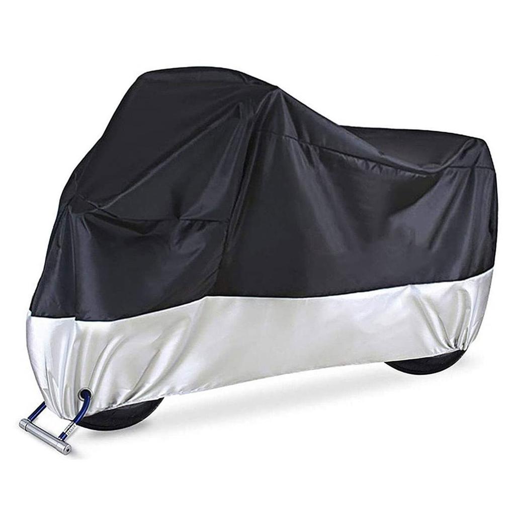 Universal Motorcycle Cover All Season 210D Oxford Waterproof Motorbike Covers with Lock Holes