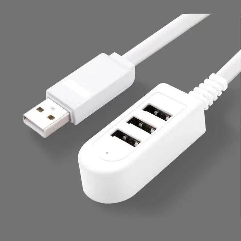 1/2/3/4/5/6Pcs 3Ports Usb Hub High Speed USB Splitter Hub Adapter With Cable For PC Laptop Phone