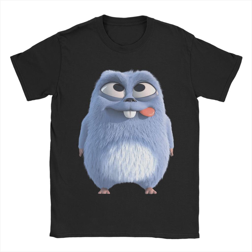 Футболка Grizzly and Lemmings Мужская Хлопковые Топы Новинка Мультяшная Круглый вырез Короткий рукав