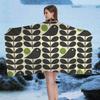 Orla Kiely Leaf Flower Big Microfiber Beach Towels Quick Dry Towel Sand Beach Towels Pool Towel for Travel Swim Pool Yoga