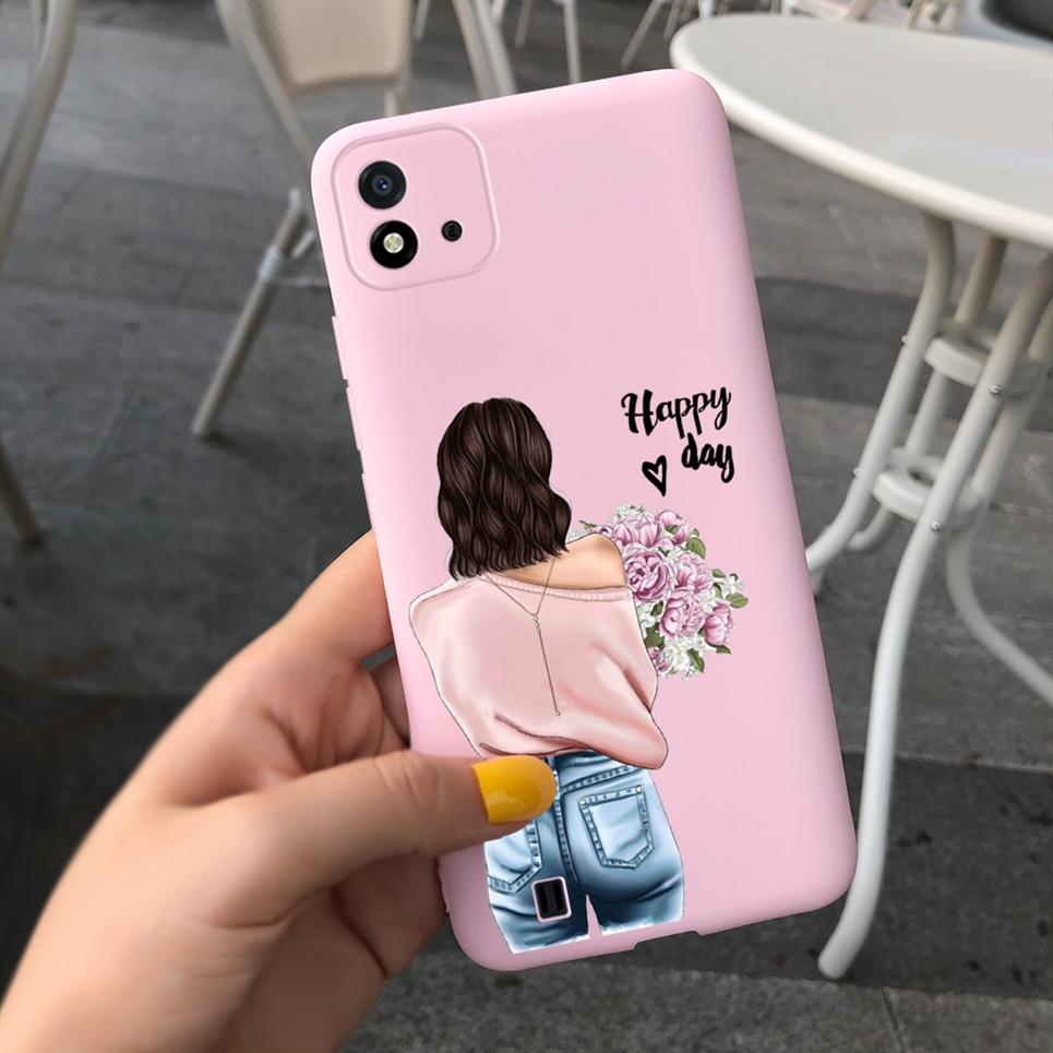Канди Чехол для телефона Для Realme C11 2021 Чехол 6.52" Мультяшный Детский Девочка Задняя крышка Оболочка Для Oppo Realme C11 C 11 RMX3231 Силиконовый