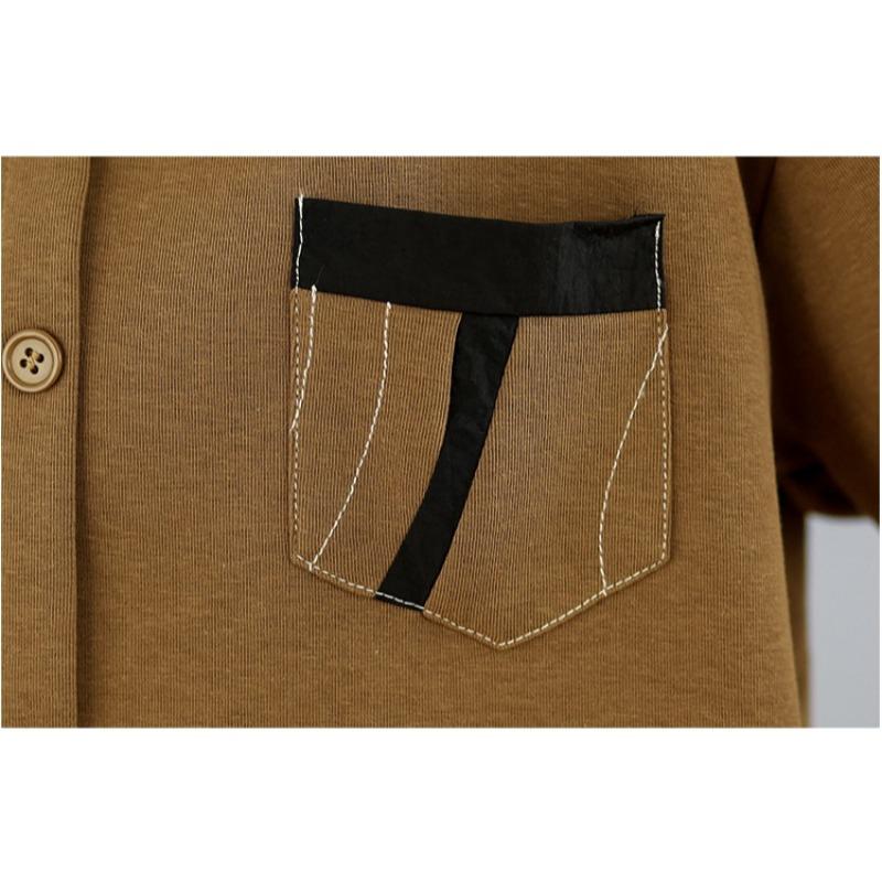 DIMANAF 2025 Осень Футболка больших размеров женская с длинным рукавом с круглым вырезом свободная однотонная топы футболки хлопок