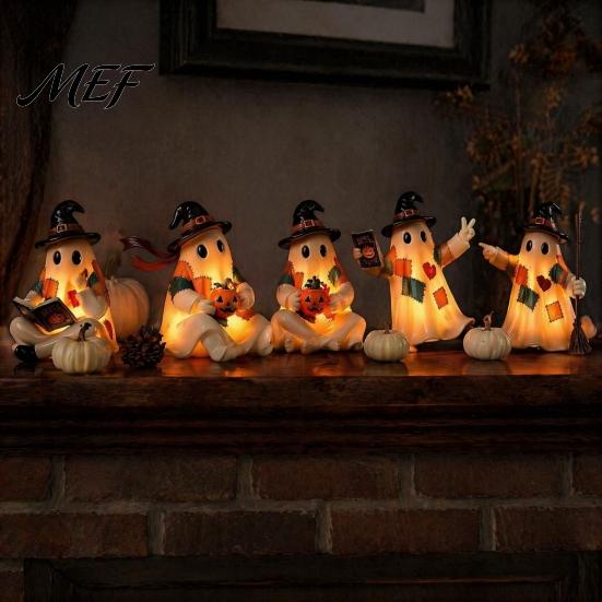 Halloween Countdown Box Advent Calendar 2026, 24 Days Patchwork Ghost with Kids Surprise Luminous Figures, Collectible Gifts for Boys