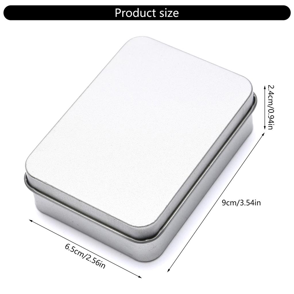 Простая мини-жестяная коробка для хранения, упаковочные коробки для ювелирных изделий, контейнеры для поделок, конфетная коробка, монеты, серьги, наушники, коробка для таблеток