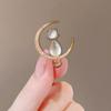 Cat Eye Moon Kitten Brooch Versatile Exquisite Corsage High Sense Retro Niche Anti-Light Pin Clothing Accessories