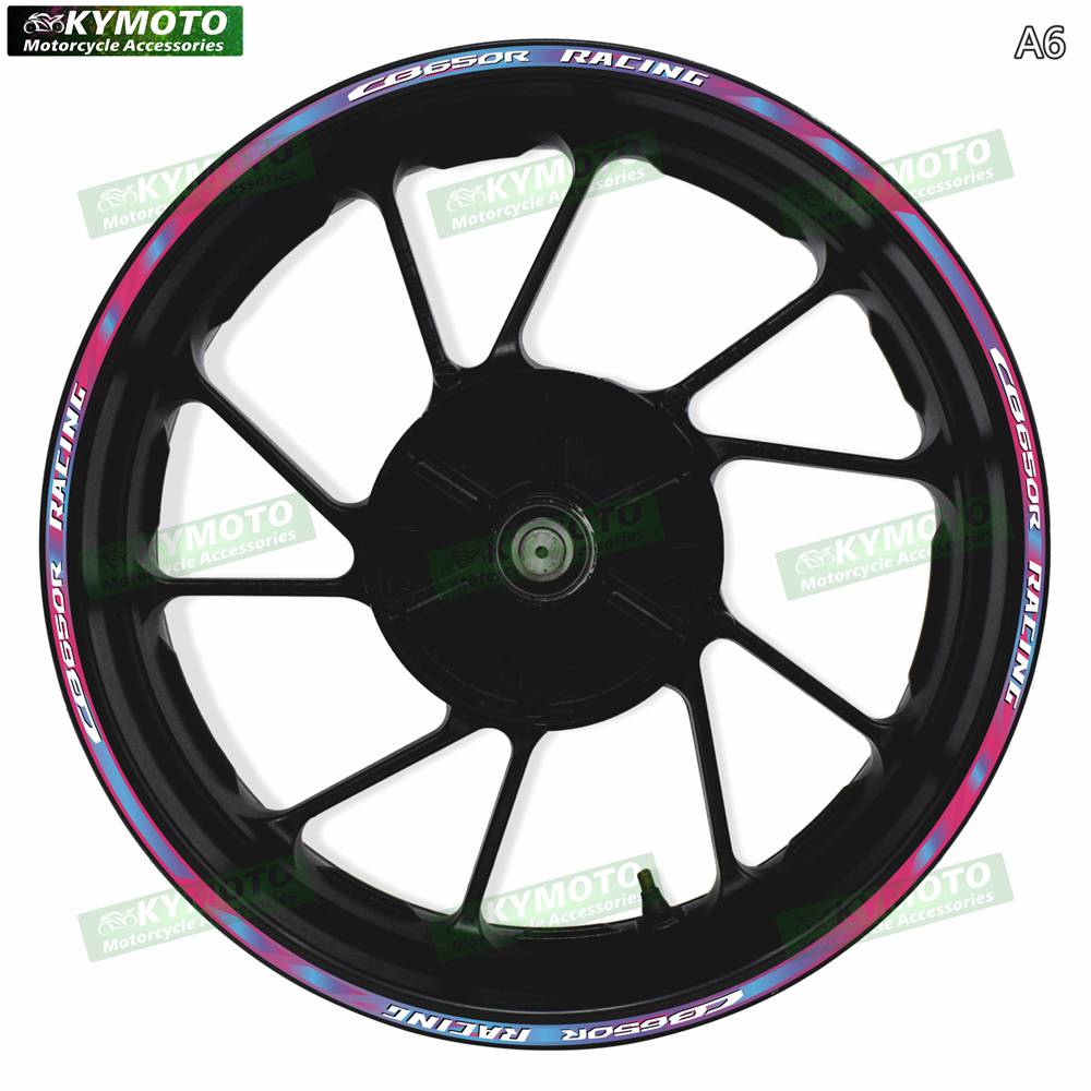For Honda CB650R CB 650R motorcycle accessories 17-inch front and rear wheel gradient Reflective stickers fairings and wheel hub