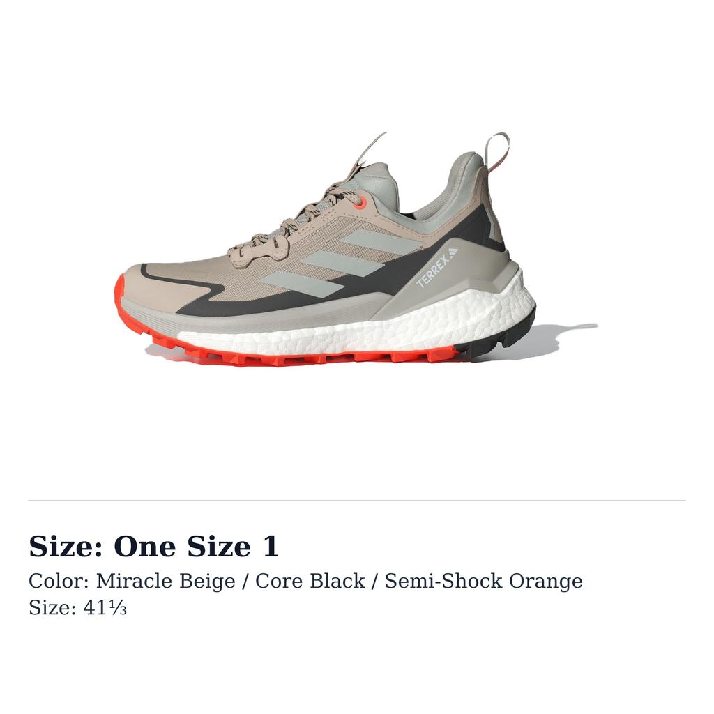 adidas Женские Terrex Free Hiker 2.0 Low 'Wonder Beige Impact Orange' Женские IE5121