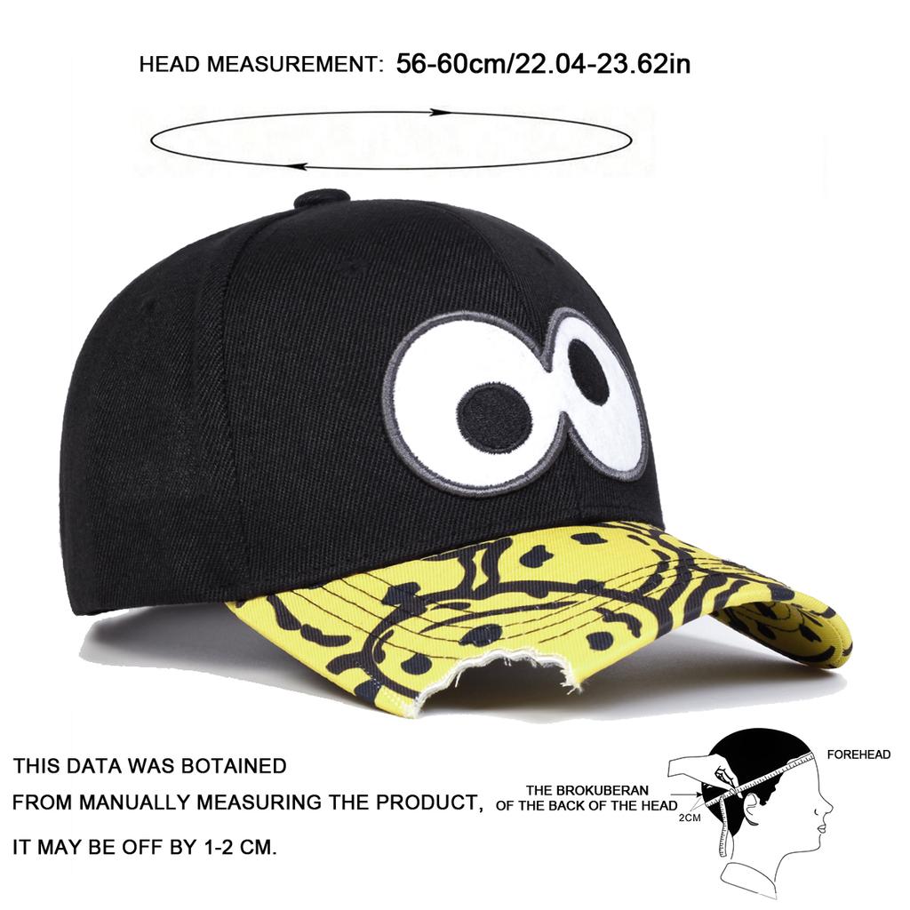 Унисекс бейсболки с вышивкой глаз, уличные регулируемые весенне-осенние повседневные солнцезащитные шляпы