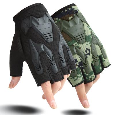 Перчатки без пальцев с головой быка