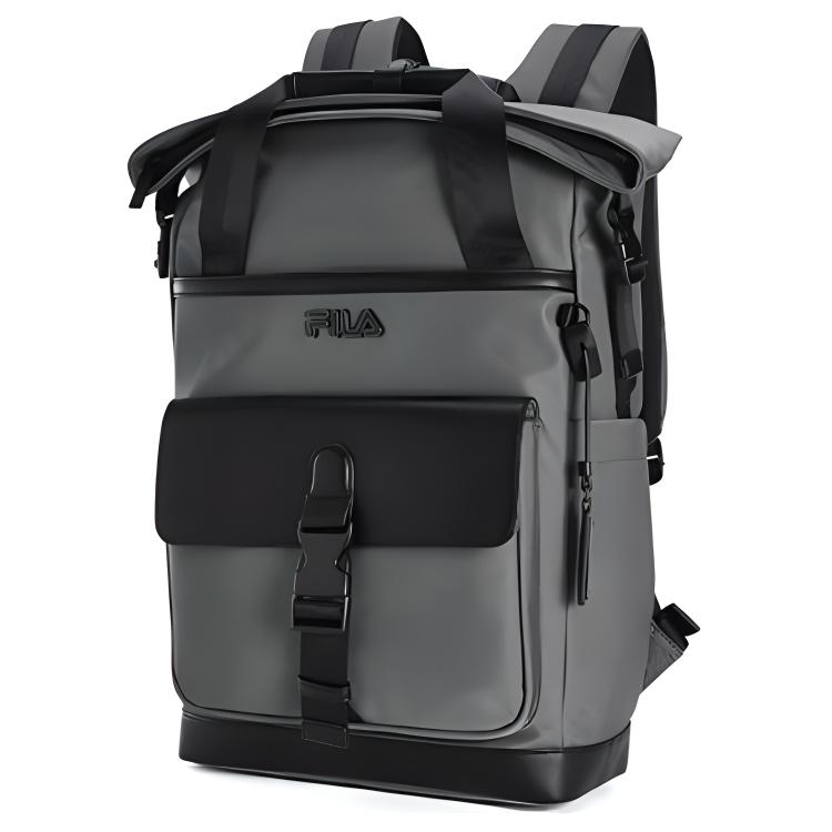 New FILA Fabric Laptop Bag Backpack Extra Small Men's Lead Gray F13M431102FDY