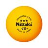Мяч для настольного тенниса NITTAKU Sound Ball Clean 3 шт. NB1600 оранжевый 40 мм