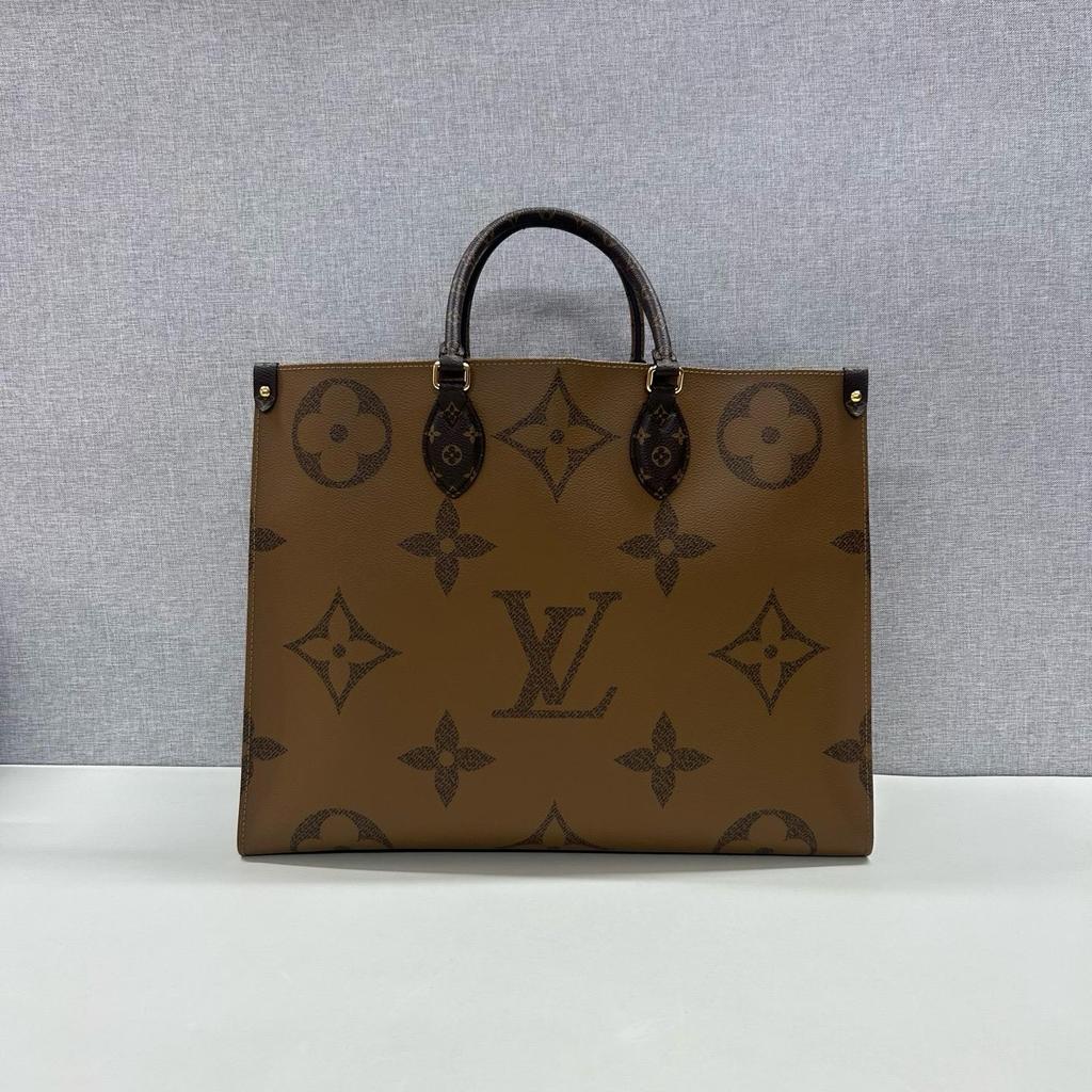 [Б/У] Louis Vuitton Onthego GM 'Коричневый канвас Monogram/Коричневый канвас Monogram Reverse' - Отличное состояние #7U1IG8