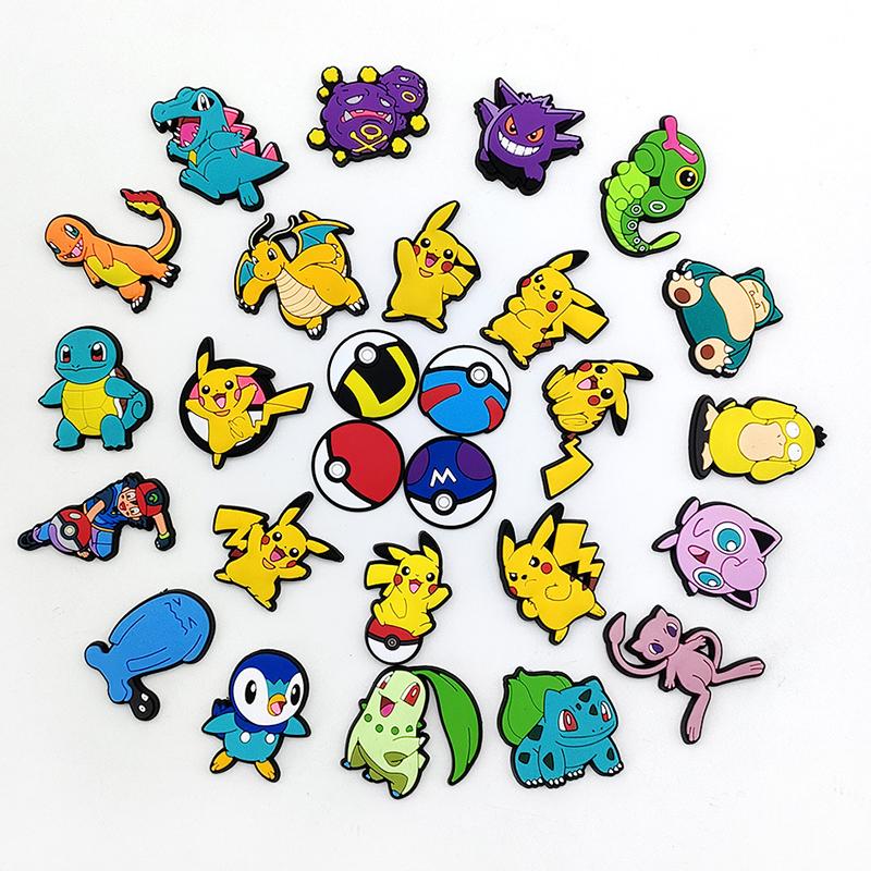 27Pcs Cartoon Series PVC Shoe Charms for Shoe Decoration Accessories
