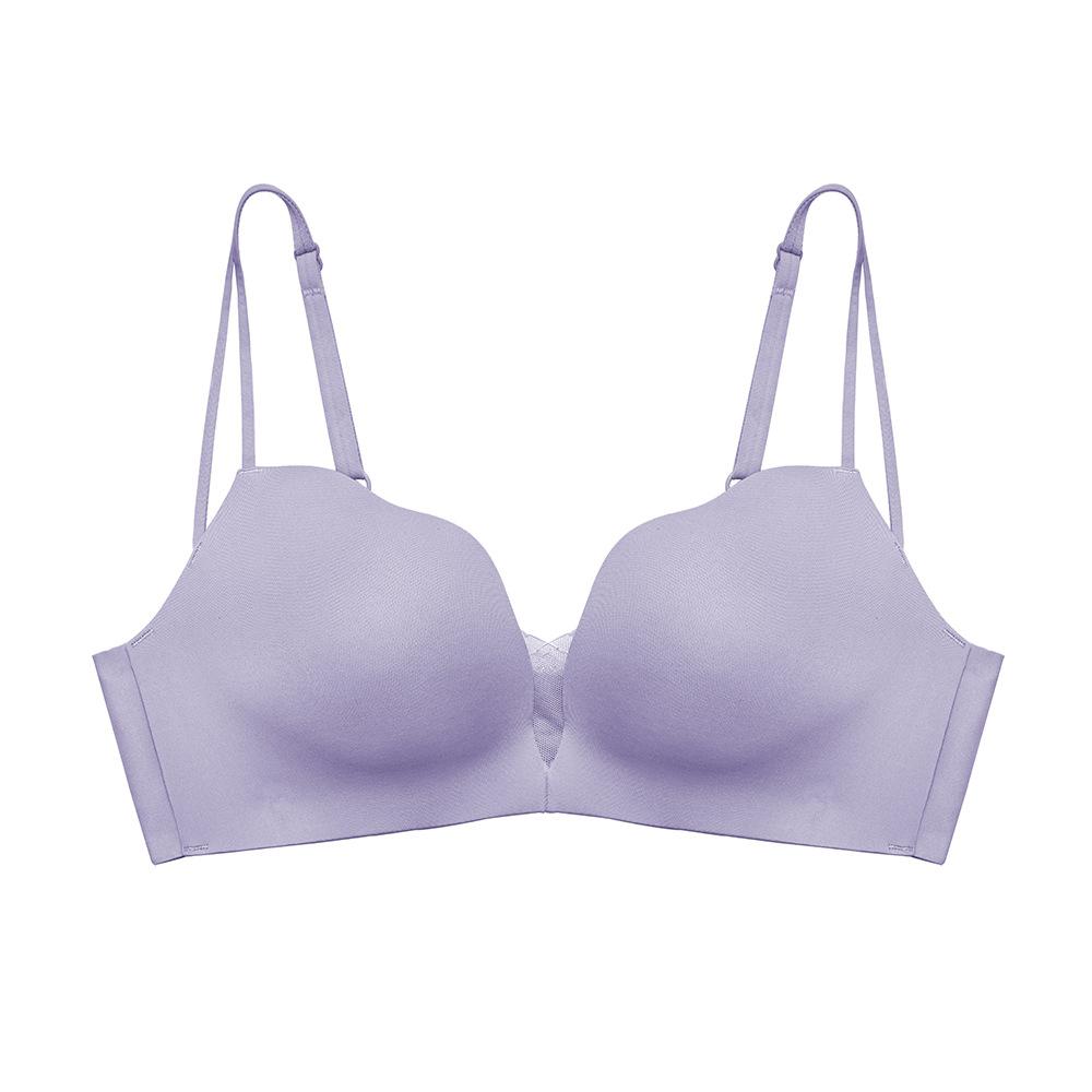Нижнее белье, утолщающий бюстгальтер со сборками и верхней поддержкой, не оставляющий следов