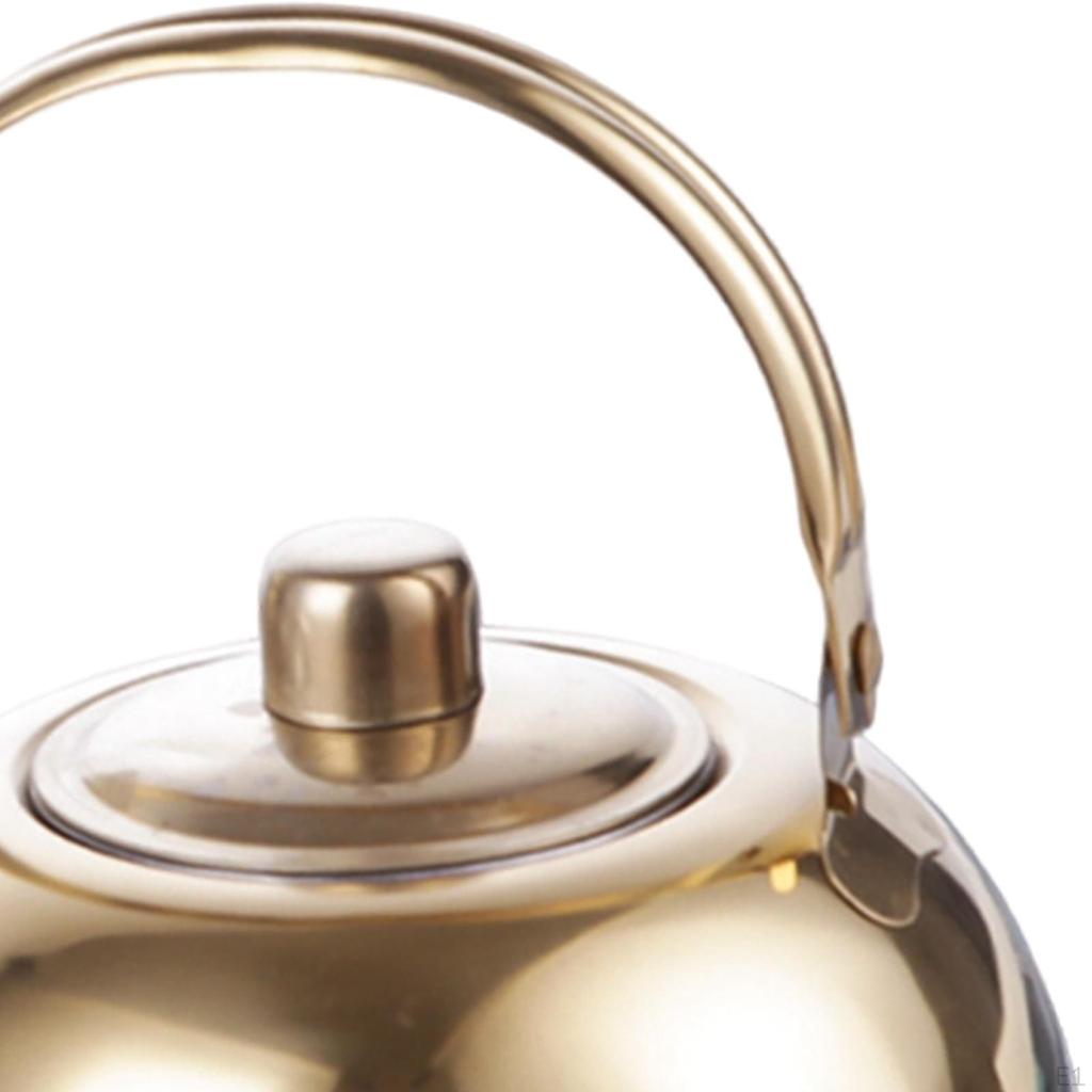 Sleek Stainless Steel Tea Infuser Kettle for Home and Garden