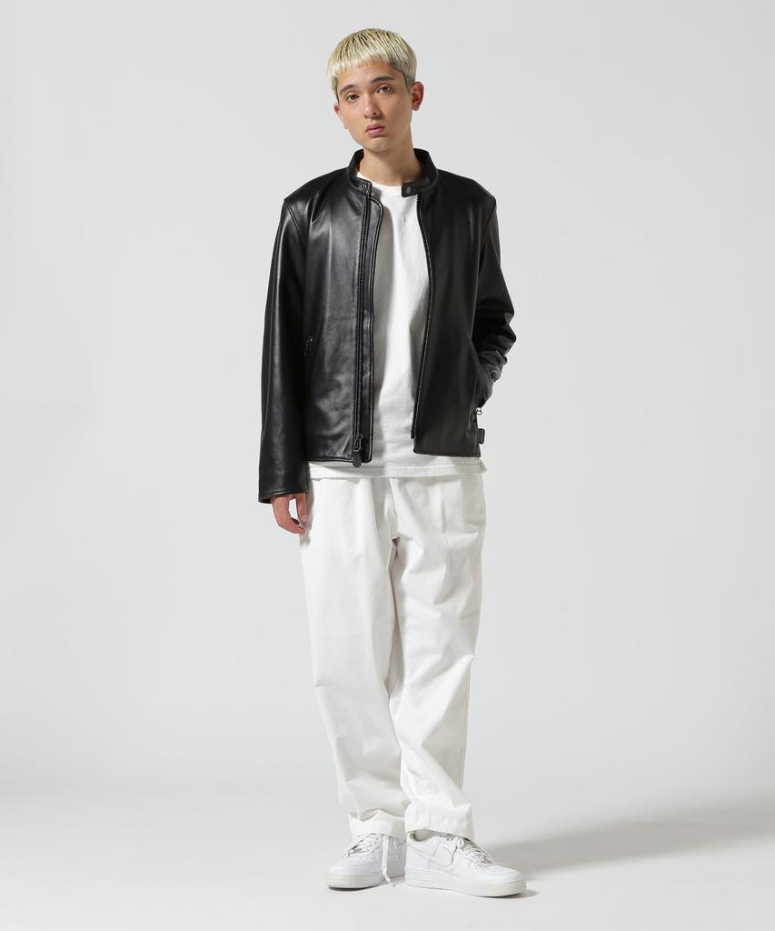 Avirex COMFORTABLE SINGLE RIDERS JACKET, Men's XL, 010, Black, 783-3250065