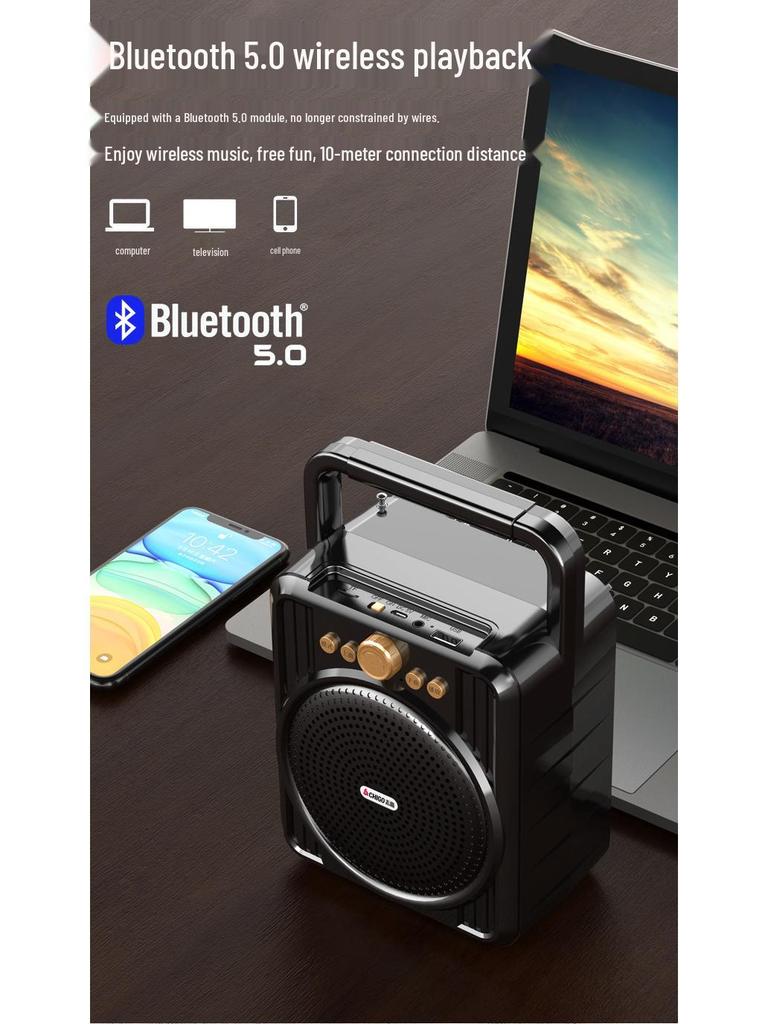 Портативная уличная Bluetooth-колонка с высокой громкостью