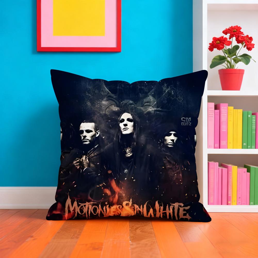 Mmotionless In White Singer Pillow Case Pillow Case Plush Fabric Soft Double Sided Print Home Sofa High Quality Cushion