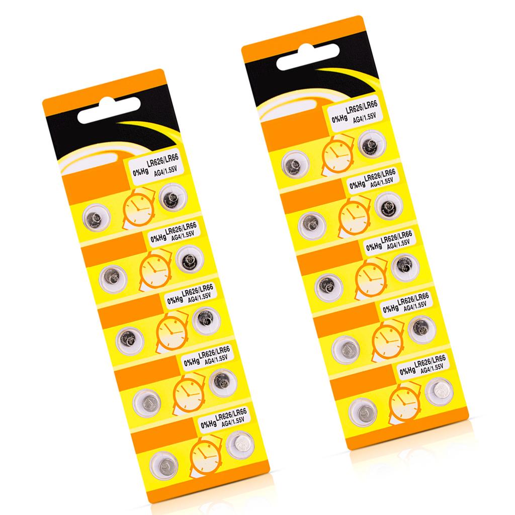Упаковка из 10/20 щелочных батареек AG4 LR626, надежная работа, батарея LR626 для небольших электронных гаджетов